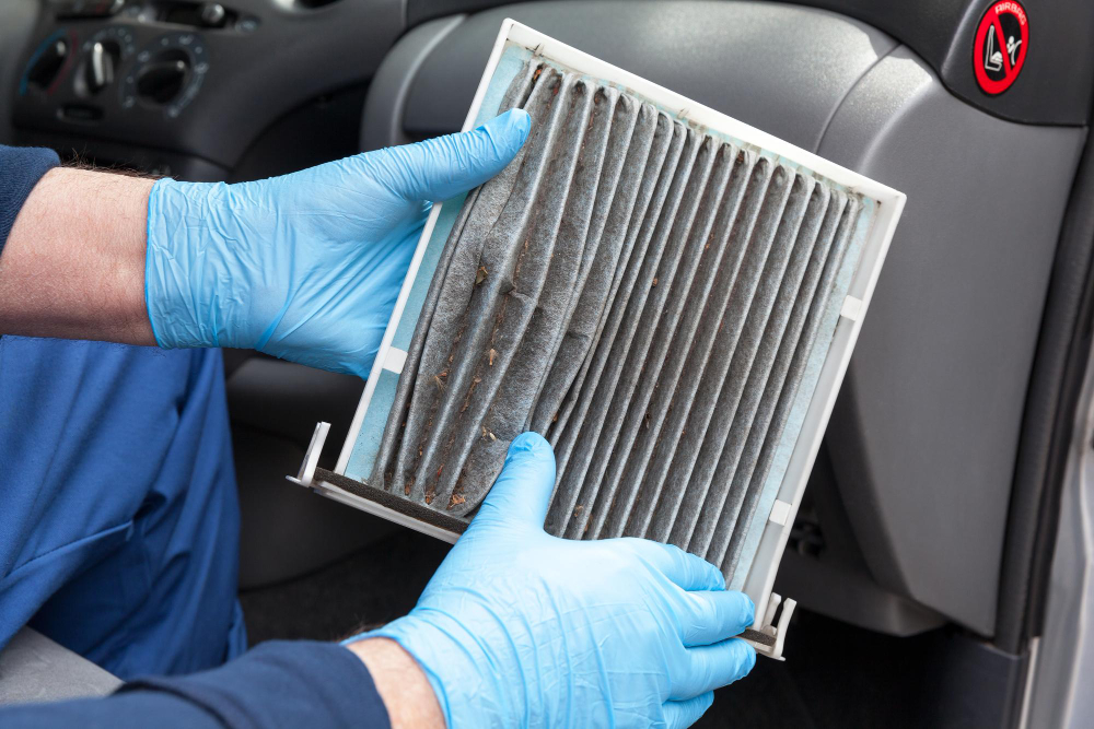 Clogged engine air filter