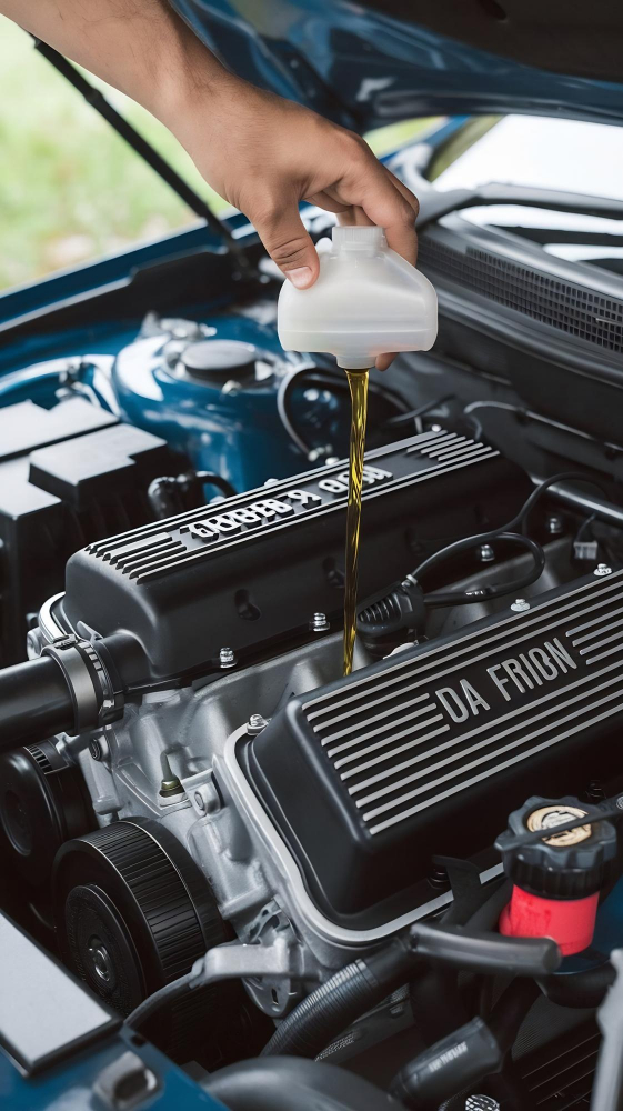 Engine oil leak