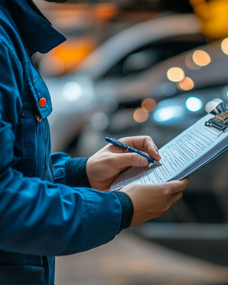 Pothole damage inspection