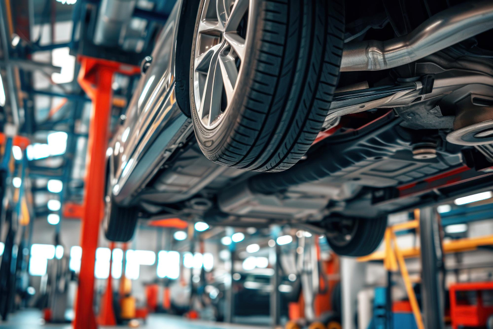 Underbody inspection in progress