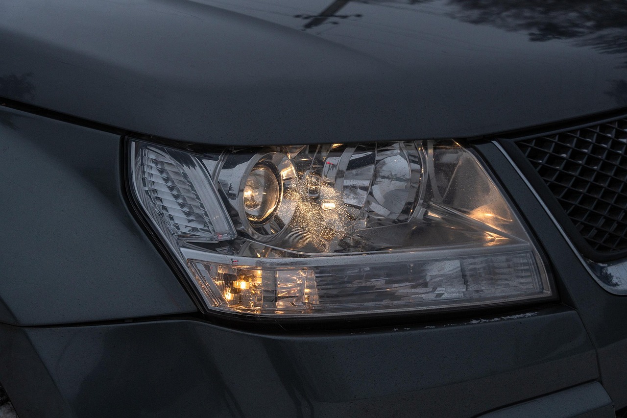 Burned-out headlight bulb