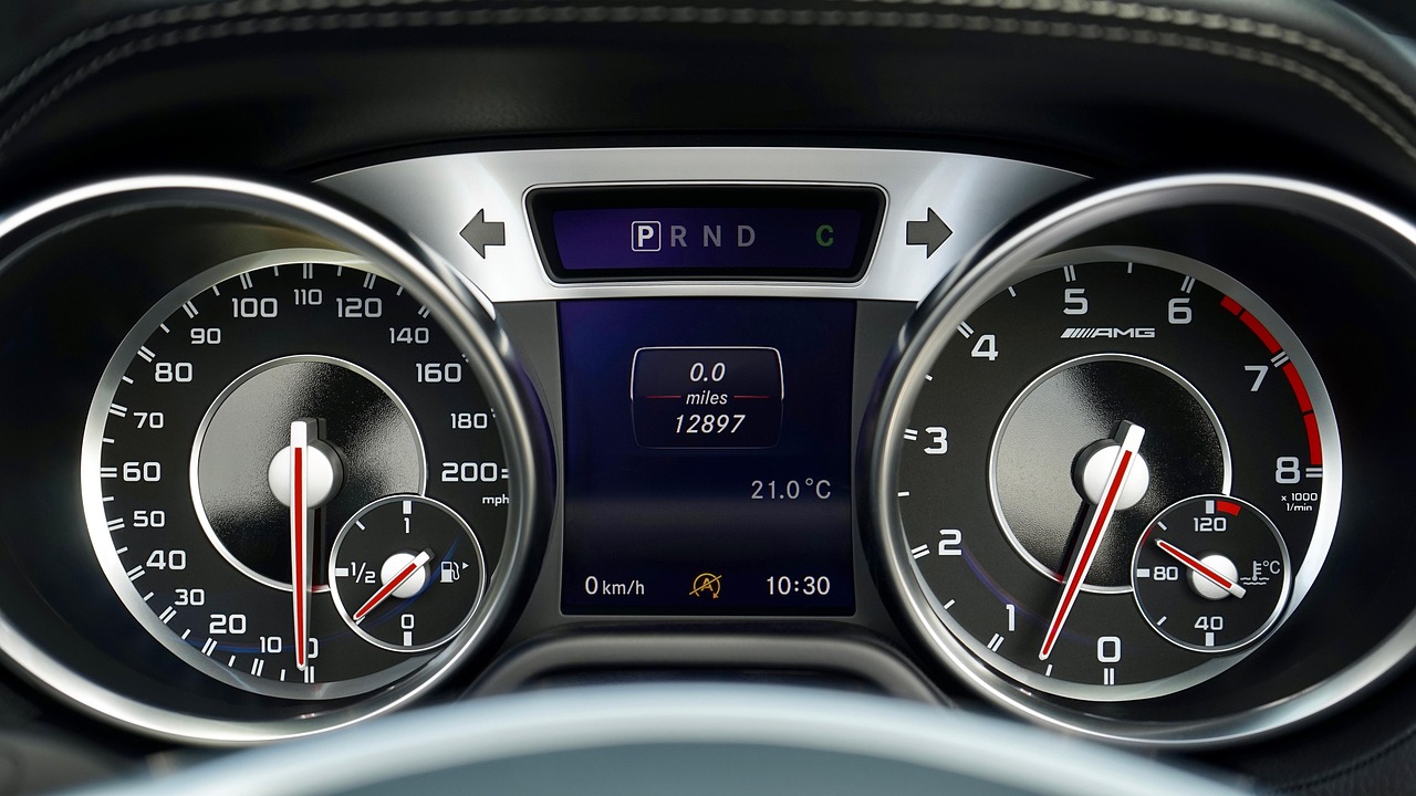 Amber warning lights